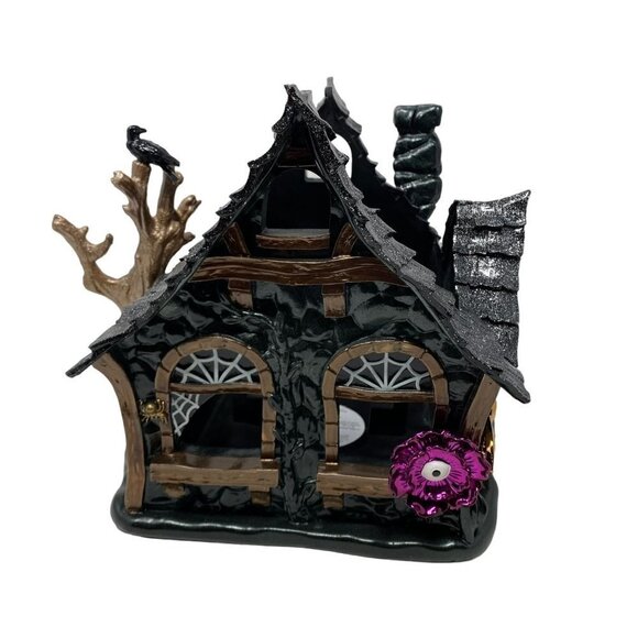 Bath & Body Works 2022 Halloween Haunted House Cottage Luminary 3 Wick Candle - Picture 6 of 9